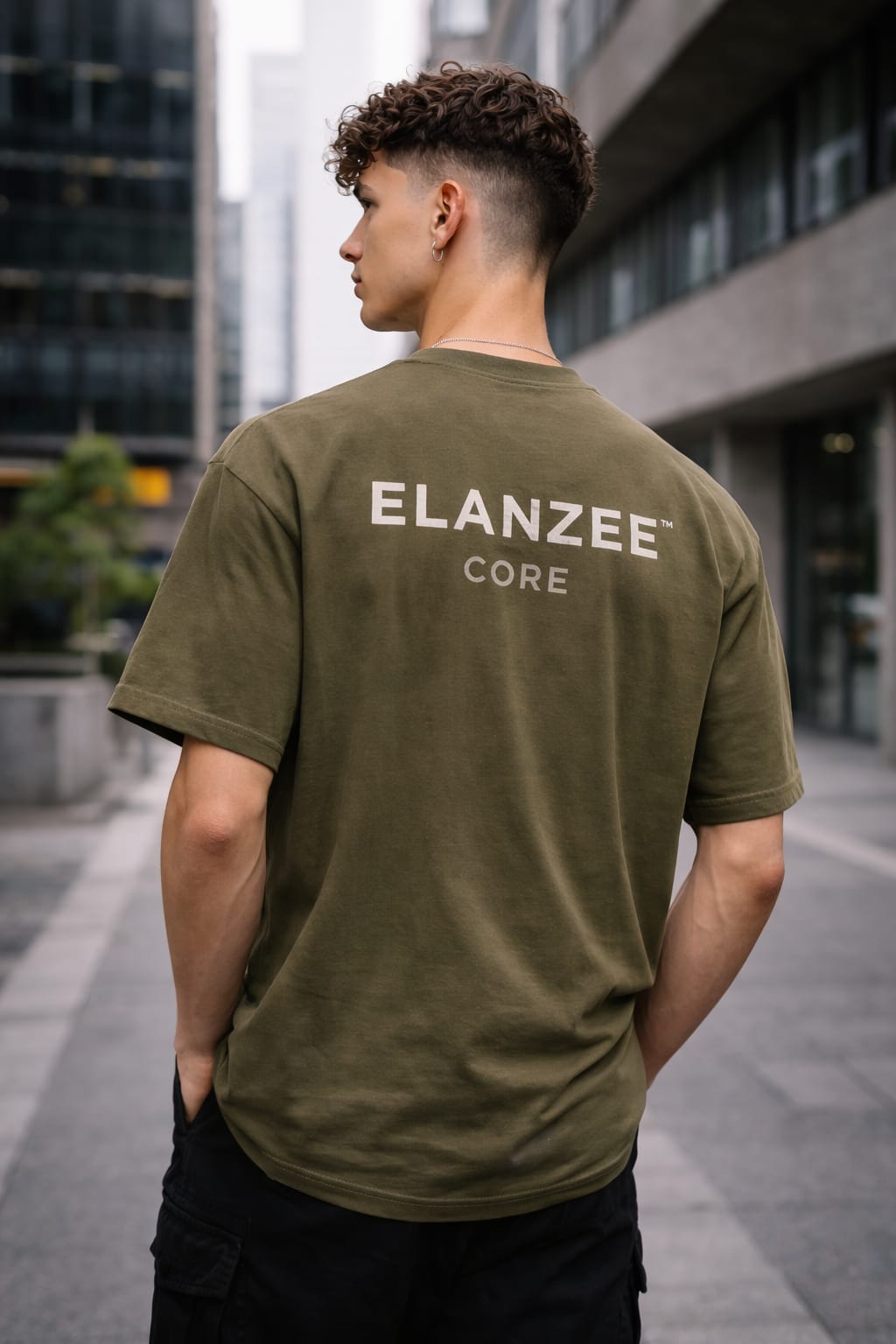 ELANZEE Relaxed Tee Olive